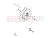 YAMAHA FJR 1300 FJR1300A (3P67) 2007 FRONT WHEEL