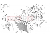 APRILIA Tuono V4 1100 Factory (ZD4TYG) Cooling system