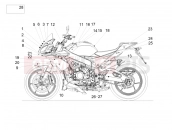 APRILIA Tuono V4 1100 Factory (ZD4TYG) Plate set and decal