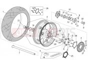 APRILIA Tuono V4 1100 Factory (ZD4TYH) Rear wheel