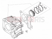 DERBI Atlantis 50 4T cylinder - piston
