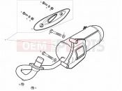 DERBI Atlantis 50 4T silencer