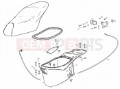 derbi Atlantis 50 2T ülés - sisaktartó
