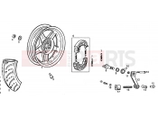 derbi Atlantis 50 2T LC Rear wheel