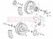 derbi Atlantis 50 4T & Atlantis 100 4T Front wheel