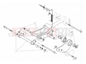 DERBI Boulevard 125 4T engine support