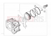 DERBI Boulevard 125 4T piston
