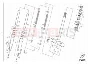 derbi Boulevard 125-150 4T Front fork SEBAC