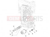 DERBI Boulevard 150 4T Flywheel magneto cover - Oil filter