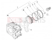 DERBI Boulevard 150 4T Cylinder-piston-wrist pin unit