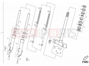 derbi Boulevard 200 4T Front fork SEBAC