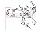 DERBI Boulevard 200 4T silencer