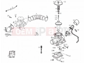 derbi Boulevard 200 4T Carburettor