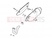 DERBI GP1 250 Exhaust pipe