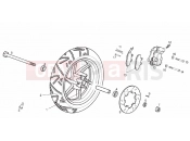 derbi GP1 50 OPEN Front wheel