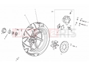 derbi GP1 50 OPEN Rear wheel