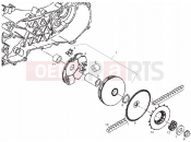 derbi GP1 50 OPEN Variator assembly