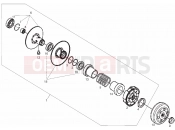 derbi GP1 50 OPEN Variator assembly
