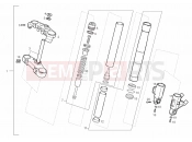 DERBI GPR 125 RACING & R 125 Front fork SEBAC