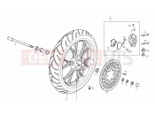 DERBI GPR 125 RACING & R 125 Front wheel