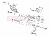 DERBI GPR 125 RACING & R 125 Swing arm - Shock absorber