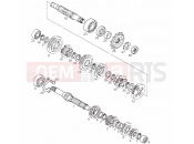 DERBI GPR 125 RACING & R 125 Transmission