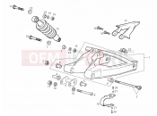 DERBI GPR 50 Racing Swing arm - Shock absorber