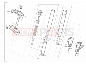 DERBI GPR 50 Racing Front fork SEBAC