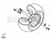 DERBI QUAD DXR 200 Rear wheel
