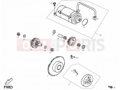 DERBI QUAD DXR 200 Starter motor