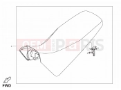 DERBI QUAD DXR 200 Two-seat saddle