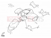 DERBI QUAD DXR 200 Frame