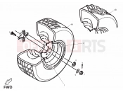 DERBI QUAD DXR 200 Rear wheel