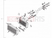 DERBI QUAD DXR 250 Oil radiator
