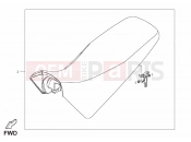 DERBI QUAD DXR 250 Saddle