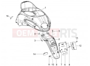 DERBI Sonar 125 Rear cover - Splash guard