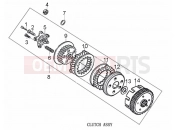 DERBI STX 150 CLUTCH ASSY