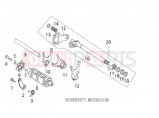 DERBI STX 150 GEARSHIFT MECHANISM