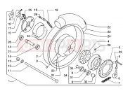 GILERA Coguar Rear wheel