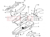 GILERA DNA 180 Rear mudguard-undersaddle