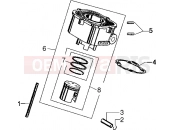 GILERA Eaglet automatic Cylinder-piston-wrist pin, assy