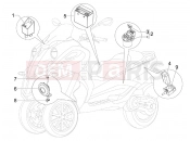 GILERA Fuoco 500 Remote control switches - Battery - Horn