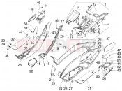 GILERA Fuoco 500 LT Central cover - Footrests