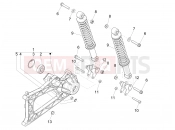 GILERA Fuoco 500 LT Rear suspension - Shock absorber/s