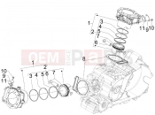 GILERA GP 800 Centenario Cylinder-piston-wrist pin unit