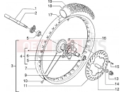 GILERA GSM Front wheel
