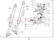 GILERA GSM M.Y. 2001 Front-wheel suspension