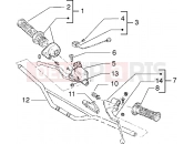 GILERA H@k M.Y. 2001 Handlebars component parts