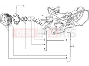 gilera Ice Cylinder-piston-wrist pin, assy