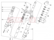 gilera 2007 Nexus 125 Fork/steering tube - Steering bearing unit